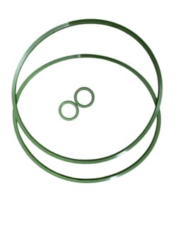 Р/к масляного фильтра КАМАЗ ЕВРО (зел. фторсиликон) 2 одинаковых фильтра, СТРОЙМАШ р/к 28